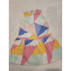 Janie & Jack Girls Geometric Print Dress Sz 3